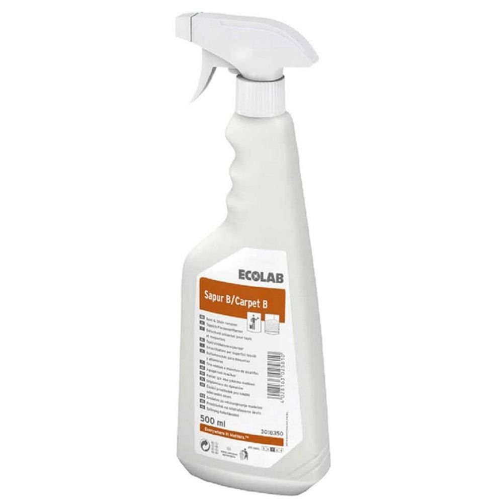 Ecolab Sapur B / Carpet B Halıda Oluşan Lekeleri Çıkarma Maddesi 500 Ml Yağ Bazlı Lekeler (1 KOLİ 6 ADET)