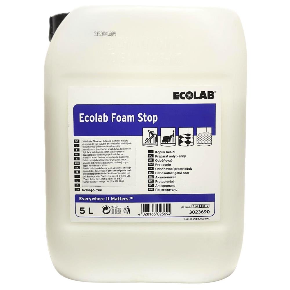 Ecolab Foam Stop Köpük Kesici 5 Lt