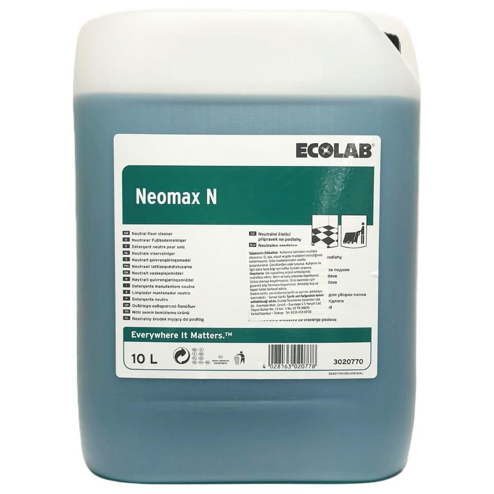 Ecolab Neomax N Cilalı ve Parlak Yüzeyler için Otomat Yüzey Temizleyici ve Bakım 10 Kg