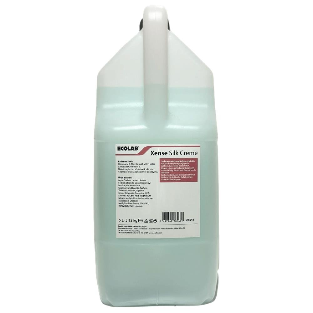 Ecolab Xense Silk 2 si 1 Arada Şampuan Ve Saç Kremi 5,12 Kg (1 KOLİ 2 ADET)