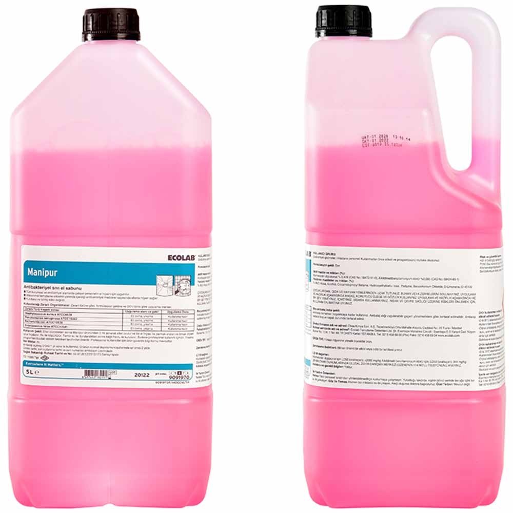 Ecolab Manipur Antimikrobiyal Sıvı El Sabunu 5 Kg (1 KOLİ 2 ADET)