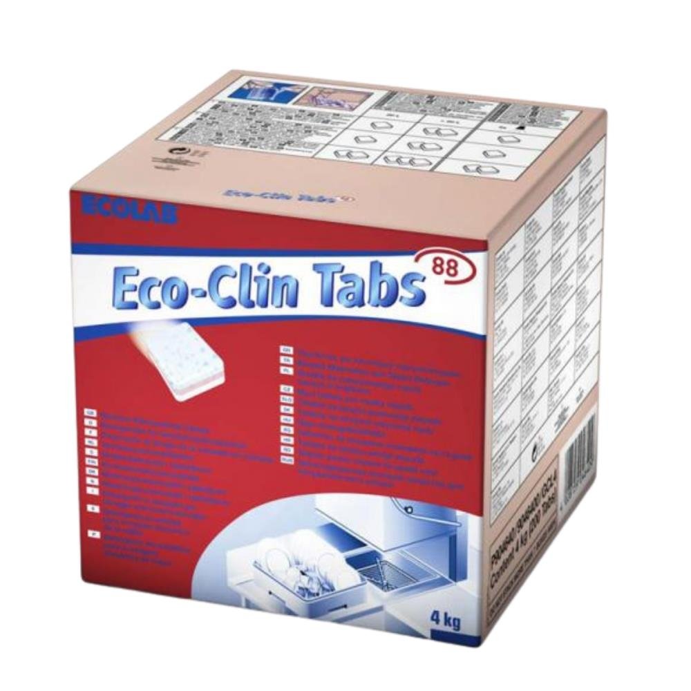Ecolab Ecoclin Tabs 88 (200adet)-Endüstriyel bulaşık makinaları için tablet deterjan