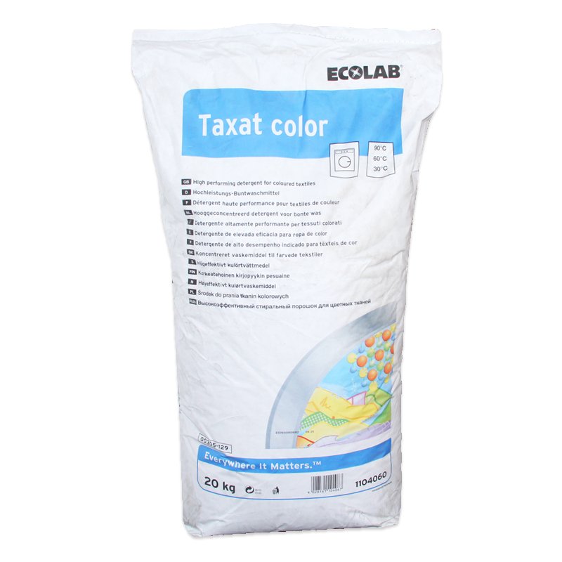 Ecolab Taxat Color RENKLİ ÇAMAŞIRLAR İÇİN ENZİMLİ, AĞARTICISIZ ANA YIKAMA DETERJANI 20 KG