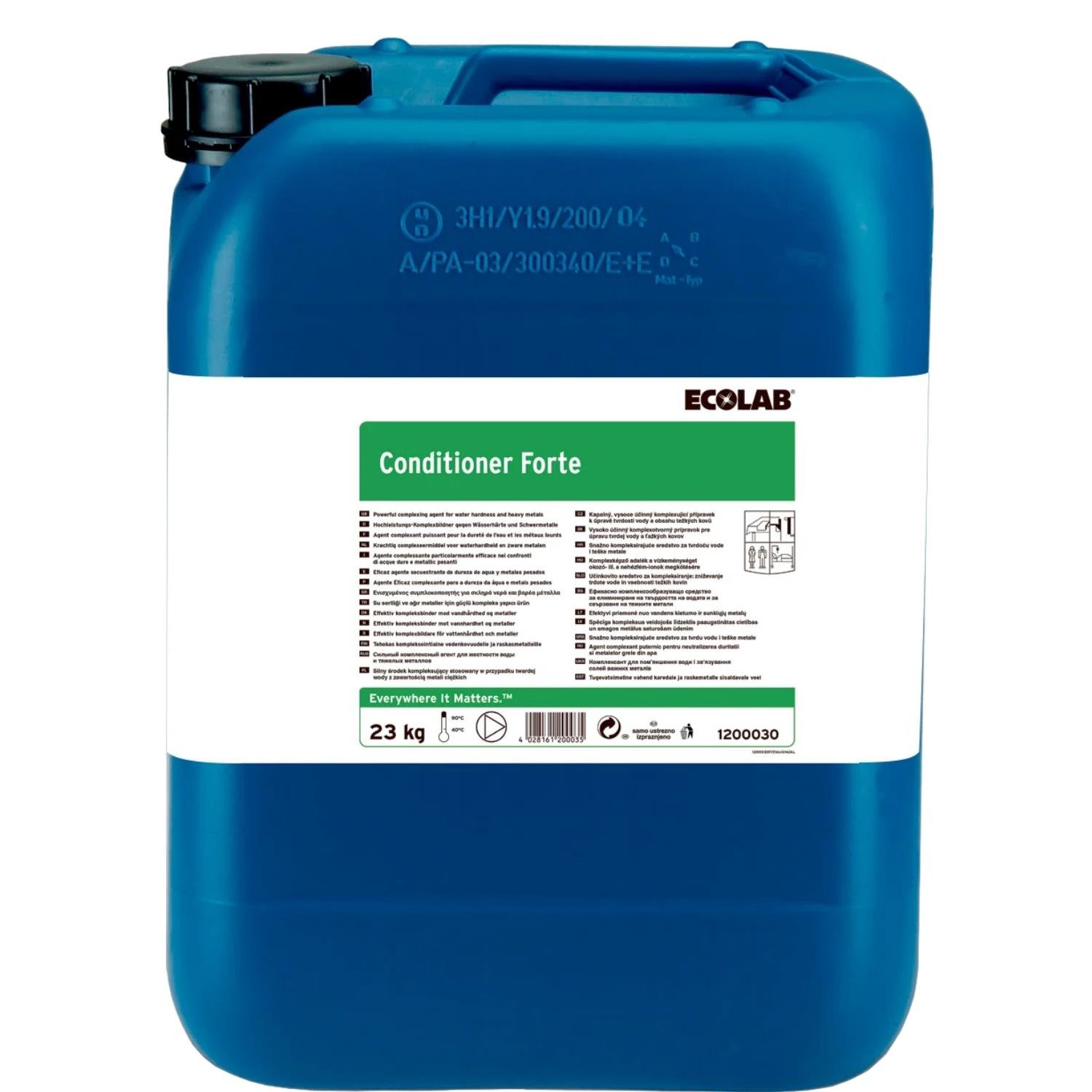 Ecolab Conditioner Forte Su Sertliği ve Ağır Metaller İçin Kompleks Yapıcı 23 KG