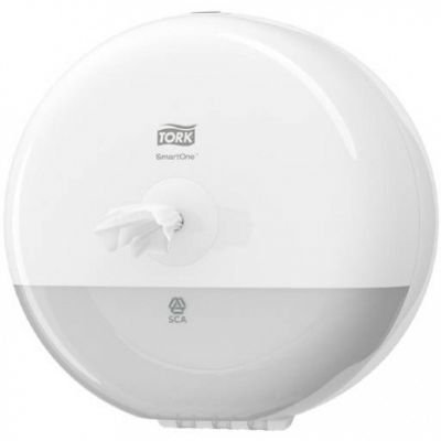 T-681000 Tork SmartOne® T9 Sistem Beyaz Mini Cimri İçten Çekmeli WC Tuvalet Kâğıdı Dispenseri